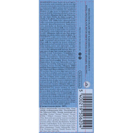 BATON LAIT CARAMEL BEURRE SALE-45GR
