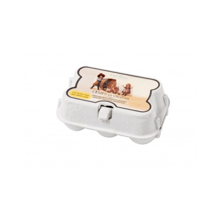 OEUFS CHOCOLAT LAIT-boite 6 mini oeufs-78grs