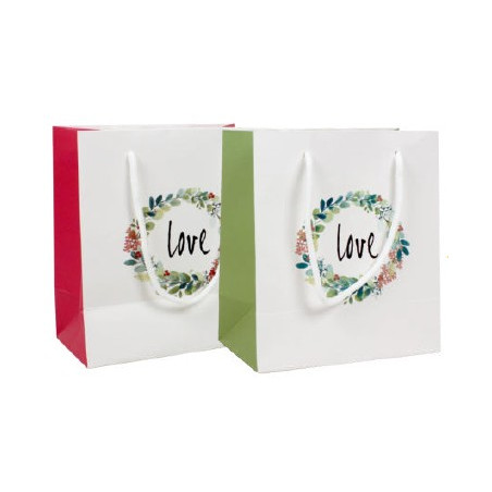 LOVE FOND BLANC-PETIT SAC ET CORDELETTE