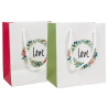LOVE FOND BLANC-PETIT SAC ET CORDELETTE