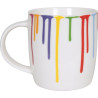 MUG-RAINBOWDROPS - FLAMINGO - KONITZ