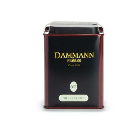 THÉ VERT À LA MENTHE AROMATISÉ, BOÎTE 100G