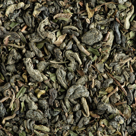 THÉ VERT À LA MENTHE AROMATISÉ, BOÎTE 100G
