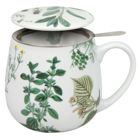 MUG-SNUGGLE SIEVE AND COVER Mon thé préféré Kräuter - KONITZ