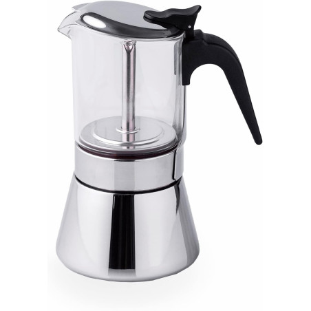 CAFETIÈRE ITALIENNE INOX/VERRE EXPRESS - SIENA 4T