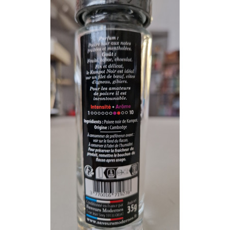 Poivre de Kampot noir du Cambodge-30grs