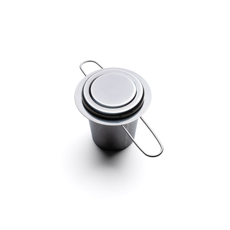 FILTRE À THÉ, INOX MANCHES RABATABLES