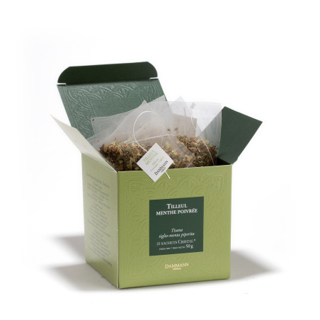 TILLEUL-MENTHE POIVRÉ-25 SACHETS CRISTAL