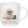 Mugs, livres, chien et café (français) - 400 ML - KONITZ