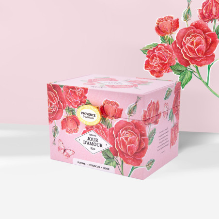 Tisane Jour d'Amour Bio* - coffre métal 20 sachets