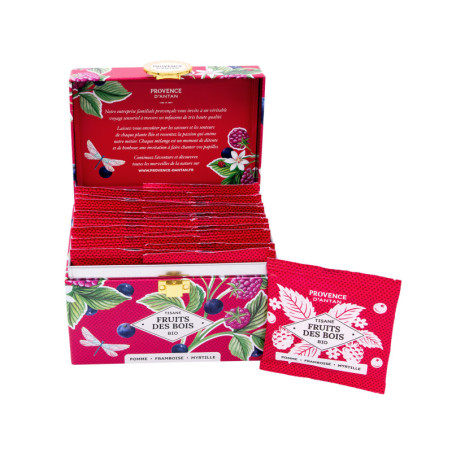 Tisane aux Fruits Bio* - coffre métal 20 sachets
