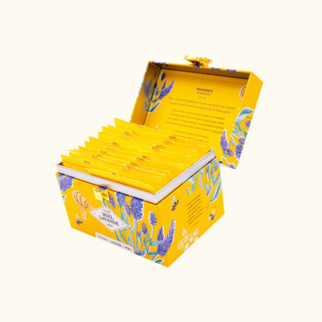 Tisane Miel Lavande Bio* - coffre métal 20 sachets