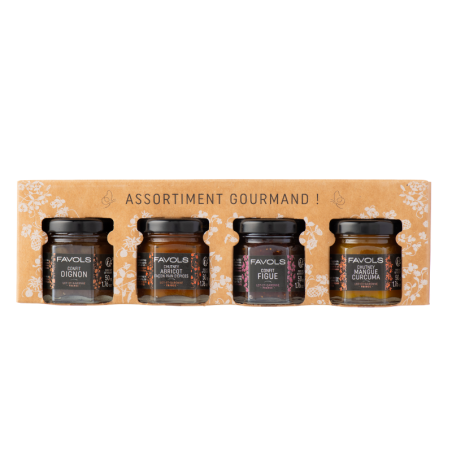 COFFRET ASSORTIMENT GOURMAND FAVOLS -4X50g