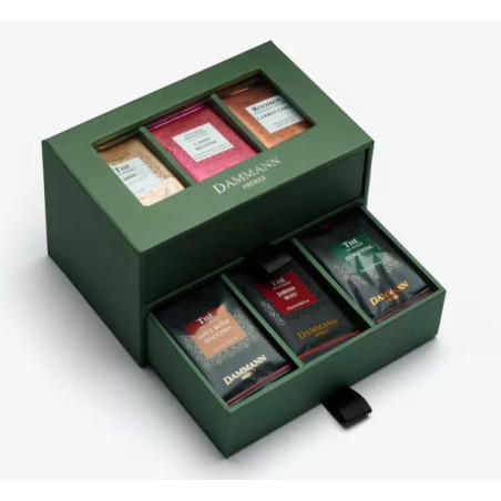 COFFRET "PARFUMS" - 42 SACHETS ASSORTIMENT 4 THÉS 2 INFUSIONS