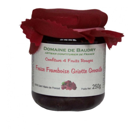 Confiture Quatre Fruits Rouges-250G