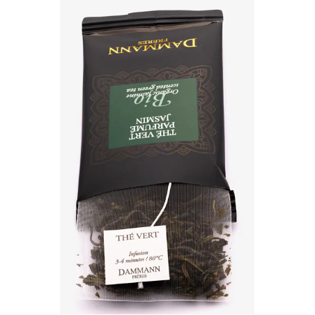 THÉ VERT JASMIN BIO, 24 SACHETS CRISTAL® ENVELOPPÉS