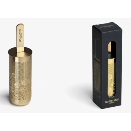 poppy - Infuseur à manche inox - finition doré