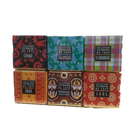 Chocolats de Plantation "Pays producteurs de café"-Etui 72gr